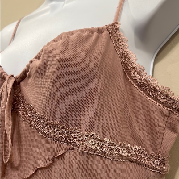 NWT Bailey Rose Pink Spaghetti Strap Maxi Dress- large - Picture 5 of 8